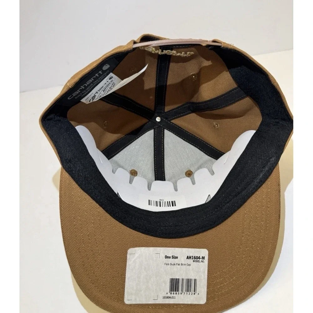 Carhartt Ashland Firm Duck Flat Brim Cap Brown NWT